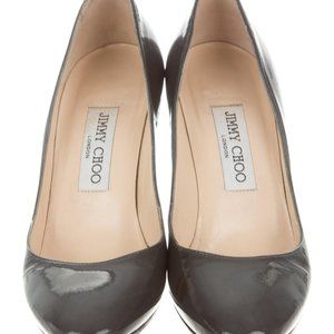 Jimmy Choo patent leather heels with dust bag